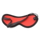 Čierno-červená mäkka vzorovaná škraboška, gumička